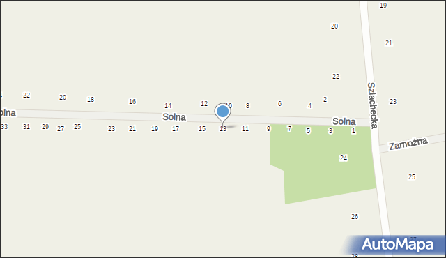 Różanka, Solna, 13, mapa Różanka