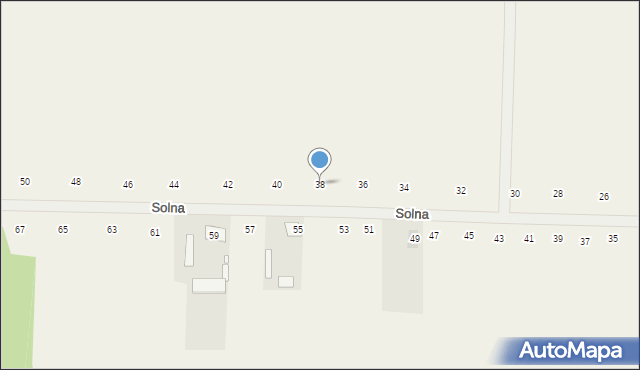 Różanka, Solna, 38, mapa Różanka