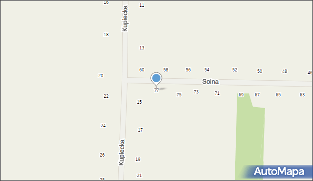 Różanka, Solna, 77, mapa Różanka