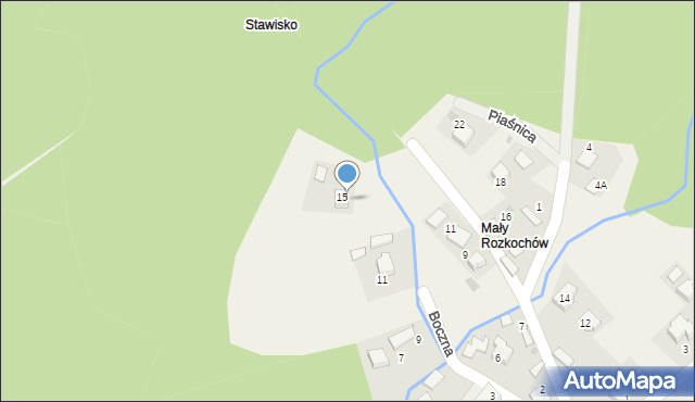 Rozkochów, Sobieskiego, 15, mapa Rozkochów