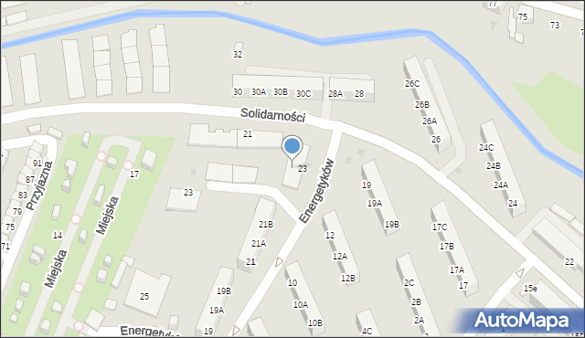 Ruda Śląska, Solidarności, 21, mapa Rudy Śląskiej