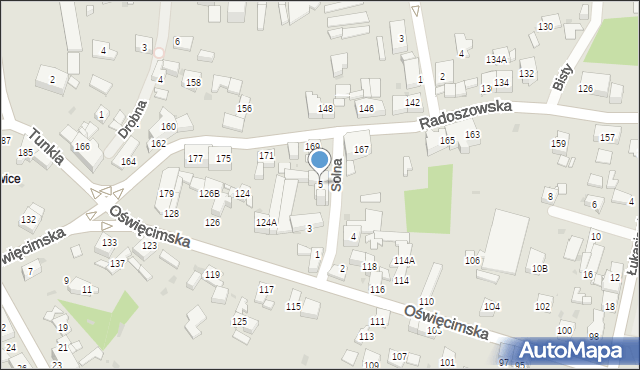 Ruda Śląska, Solna, 5, mapa Rudy Śląskiej