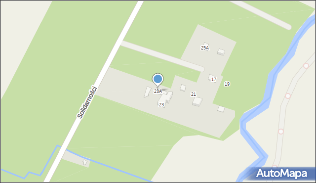 Runów, Solidarności, 23A, mapa Runów