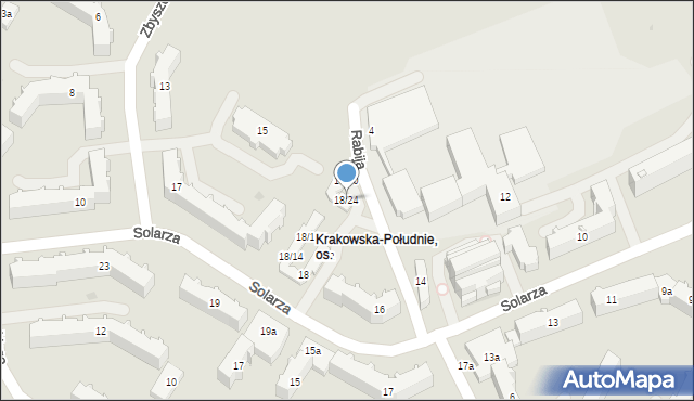 Rzeszów, Solarza Ignacego, 18/24, mapa Rzeszów