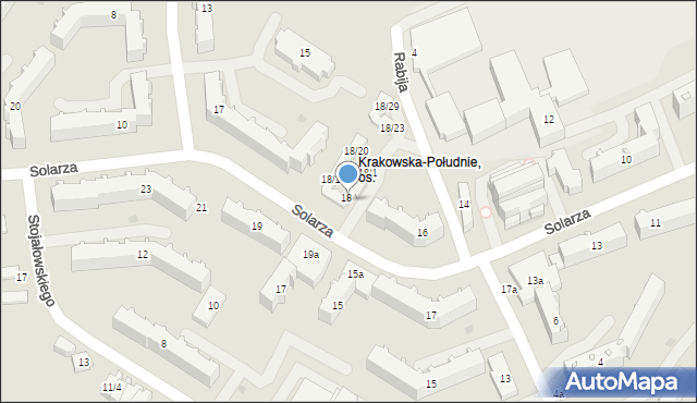 Rzeszów, Solarza Ignacego, 18/7, mapa Rzeszów