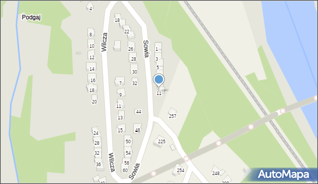 Sanok, Sowia, 11, mapa Sanok