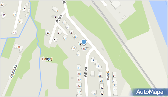 Sanok, Sowia, 16, mapa Sanok