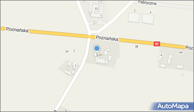 Sękowo, Sosnowa, 3, mapa Sękowo