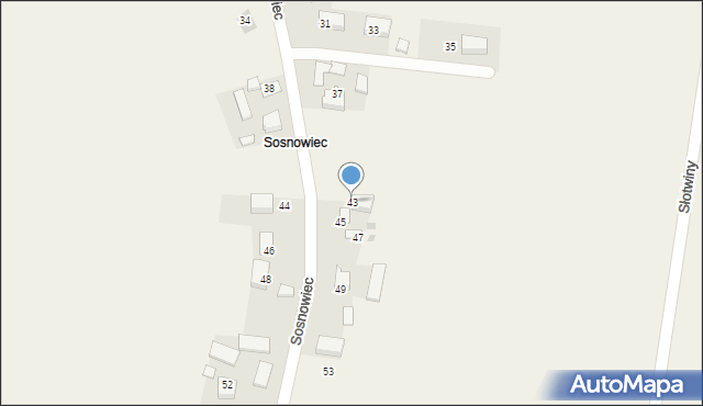 Sieborowice, Sosnowiec, 43, mapa Sieborowice