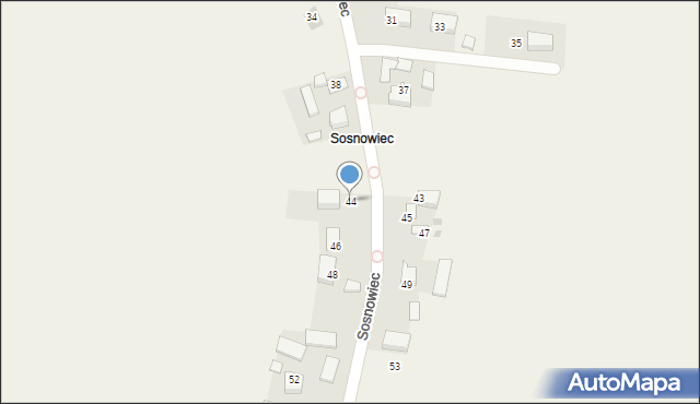 Sieborowice, Sosnowiec, 44, mapa Sieborowice