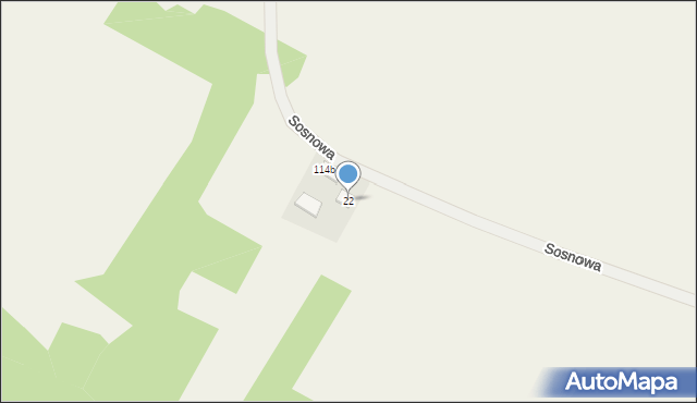 Sieciechowice, Sosnowa, 22, mapa Sieciechowice