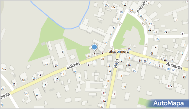 Skalbmierz, Sokoła, ppor., 2, mapa Skalbmierz