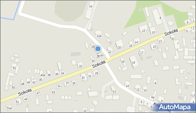 Skalbmierz, Sokoła, ppor., 28, mapa Skalbmierz