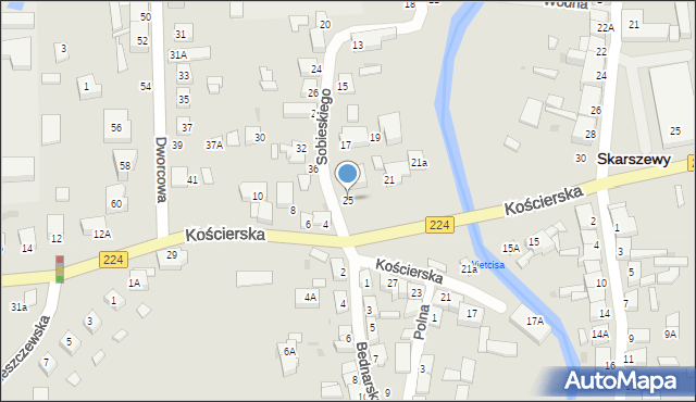 Skarszewy, Sobieskiego, 25, mapa Skarszewy