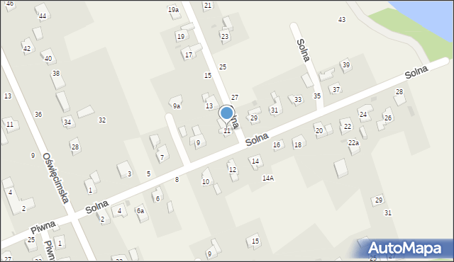 Skidziń, Solna, 11, mapa Skidziń