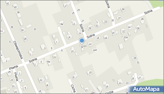 Skidziń, Solna, 12, mapa Skidziń