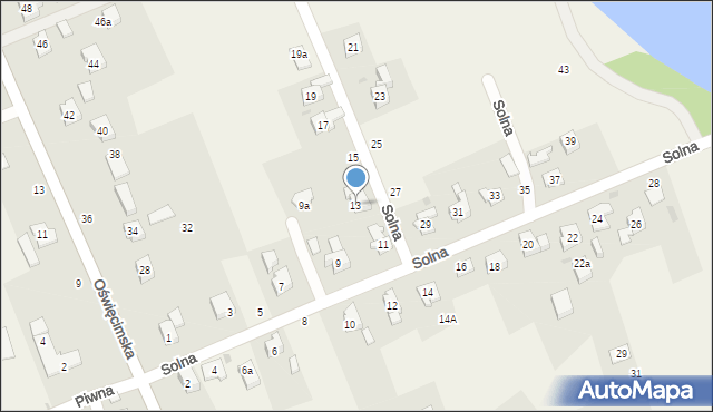 Skidziń, Solna, 13, mapa Skidziń