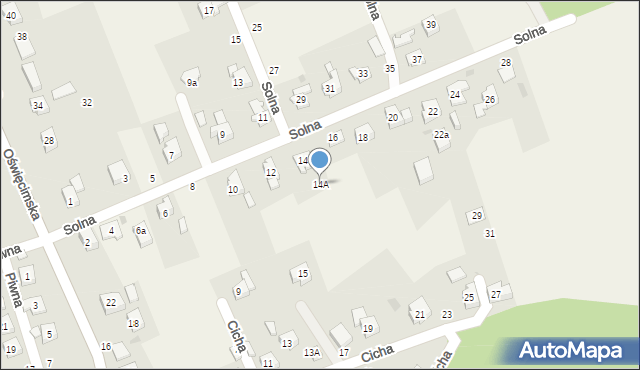 Skidziń, Solna, 14A, mapa Skidziń