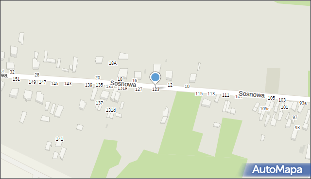 Skierniewice, Sosnowa, 123, mapa Skierniewic