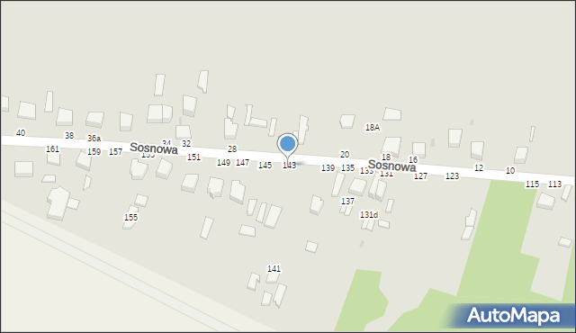 Skierniewice, Sosnowa, 143, mapa Skierniewic