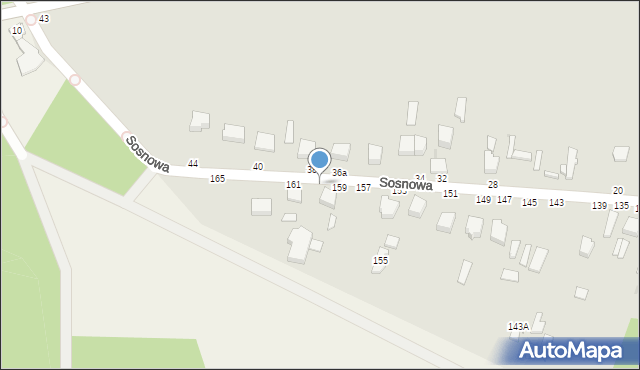 Skierniewice, Sosnowa, 161a, mapa Skierniewic