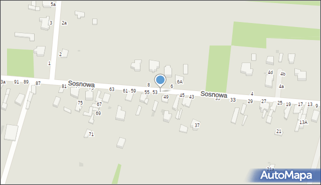 Skierniewice, Sosnowa, 51, mapa Skierniewic