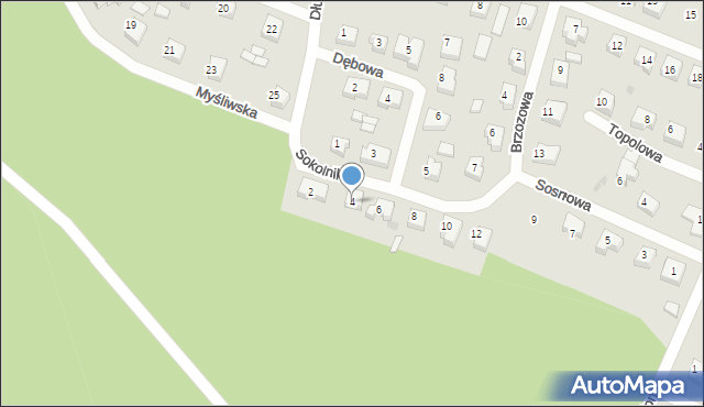 Skórcz, Sokolników, 4, mapa Skórcz