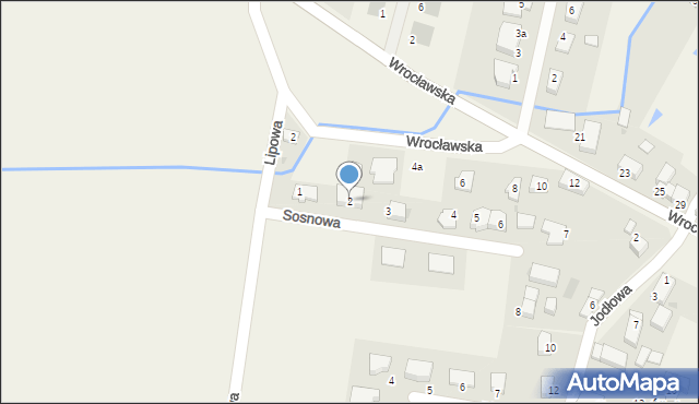 Śliwice, Sosnowa, 2, mapa Śliwice