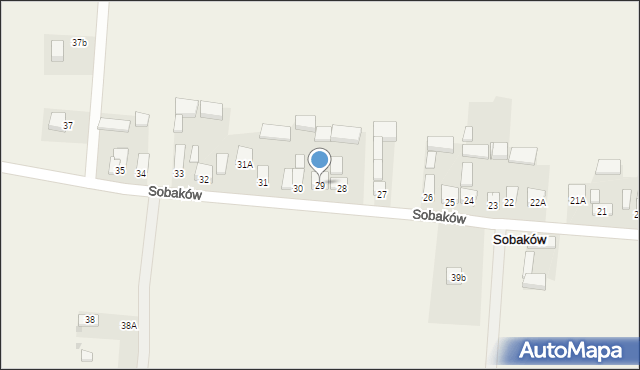 Sobaków, Sobaków, 29, mapa Sobaków