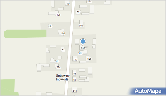 Sobawiny, Sobawiny, 51a, mapa Sobawiny