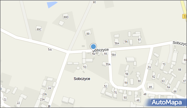 Sobczyce, Sobczyce, 54, mapa Sobczyce