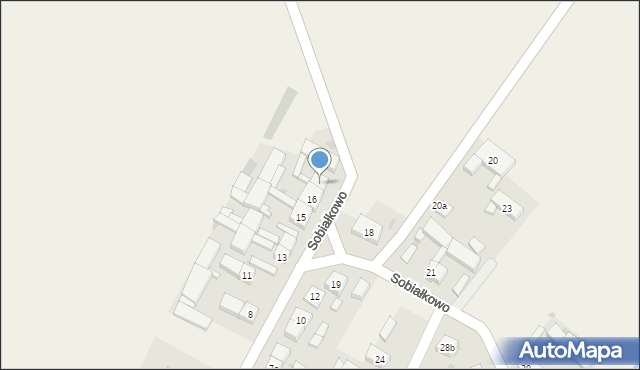 Sobiałkowo, Sobiałkowo, 17, mapa Sobiałkowo