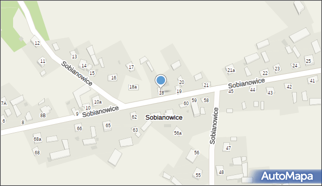 Sobianowice, Sobianowice, 18, mapa Sobianowice