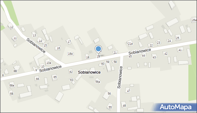 Sobianowice, Sobianowice, 19, mapa Sobianowice