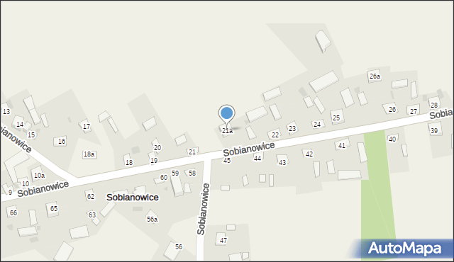 Sobianowice, Sobianowice, 21a, mapa Sobianowice