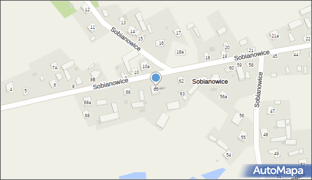 Sobianowice, Sobianowice, 65, mapa Sobianowice