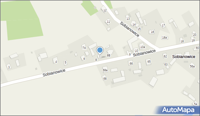 Sobianowice, Sobianowice, 8a, mapa Sobianowice