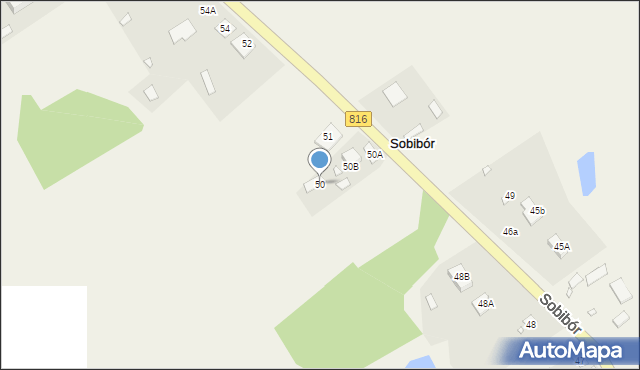 Sobibór, Sobibór, 50, mapa Sobibór