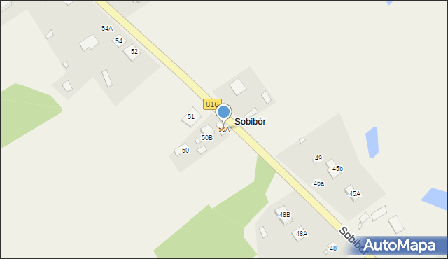 Sobibór, Sobibór, 50A, mapa Sobibór