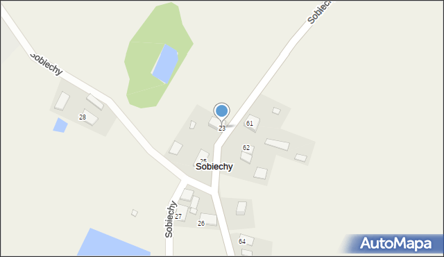 Sobiechy, Sobiechy, 23, mapa Sobiechy