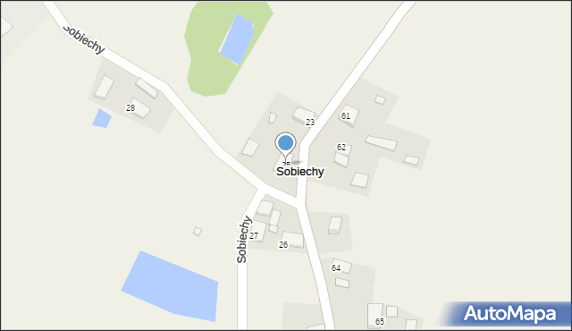 Sobiechy, Sobiechy, 25, mapa Sobiechy