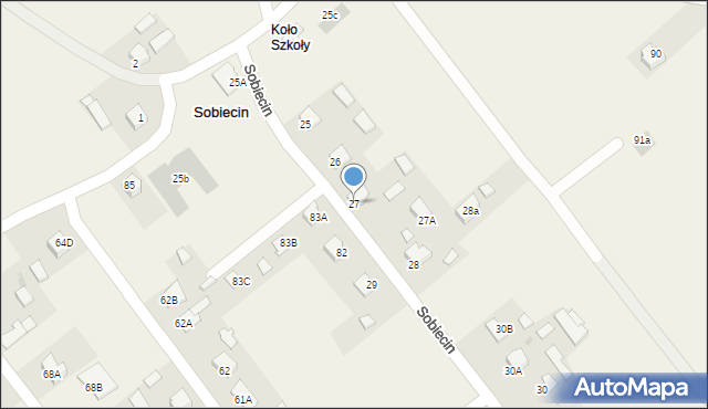 Sobiecin, Sobiecin, 27, mapa Sobiecin