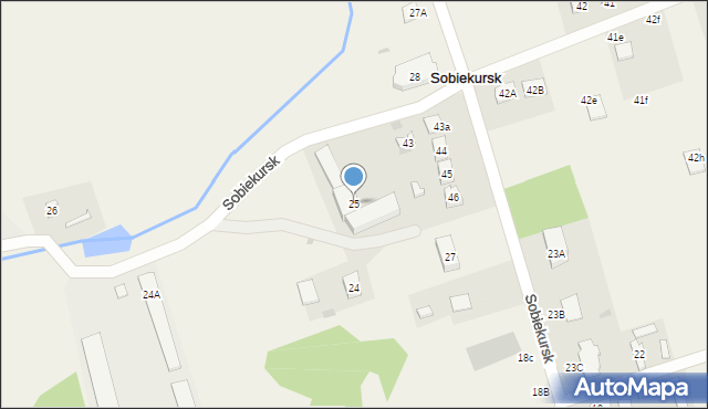 Sobiekursk, Sobiekursk, 25, mapa Sobiekursk