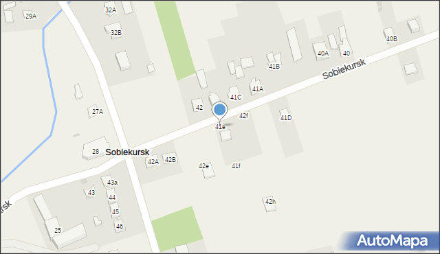 Sobiekursk, Sobiekursk, 41e, mapa Sobiekursk