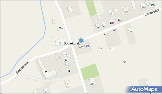 Sobiekursk, Sobiekursk, 42A, mapa Sobiekursk