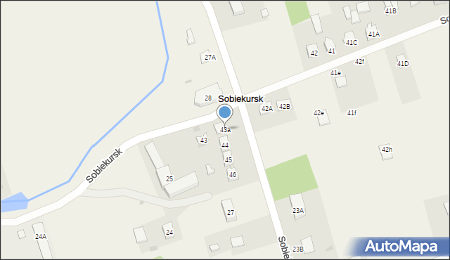 Sobiekursk, Sobiekursk, 43a, mapa Sobiekursk