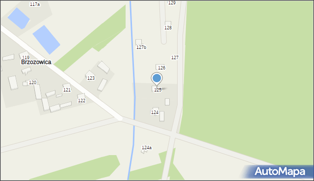 Sobienie Biskupie, Sobienie Biskupie, 125, mapa Sobienie Biskupie