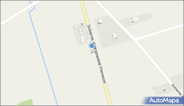 Sobienie Kiełczewskie Pierwsze, Sobienie Kiełczewskie Pierwsze, 37, mapa Sobienie Kiełczewskie Pierwsze