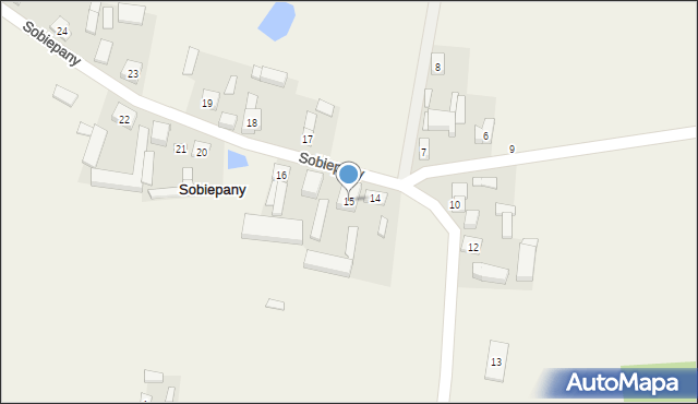 Sobiepany, Sobiepany, 15, mapa Sobiepany