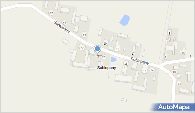 Sobiepany, Sobiepany, 21, mapa Sobiepany